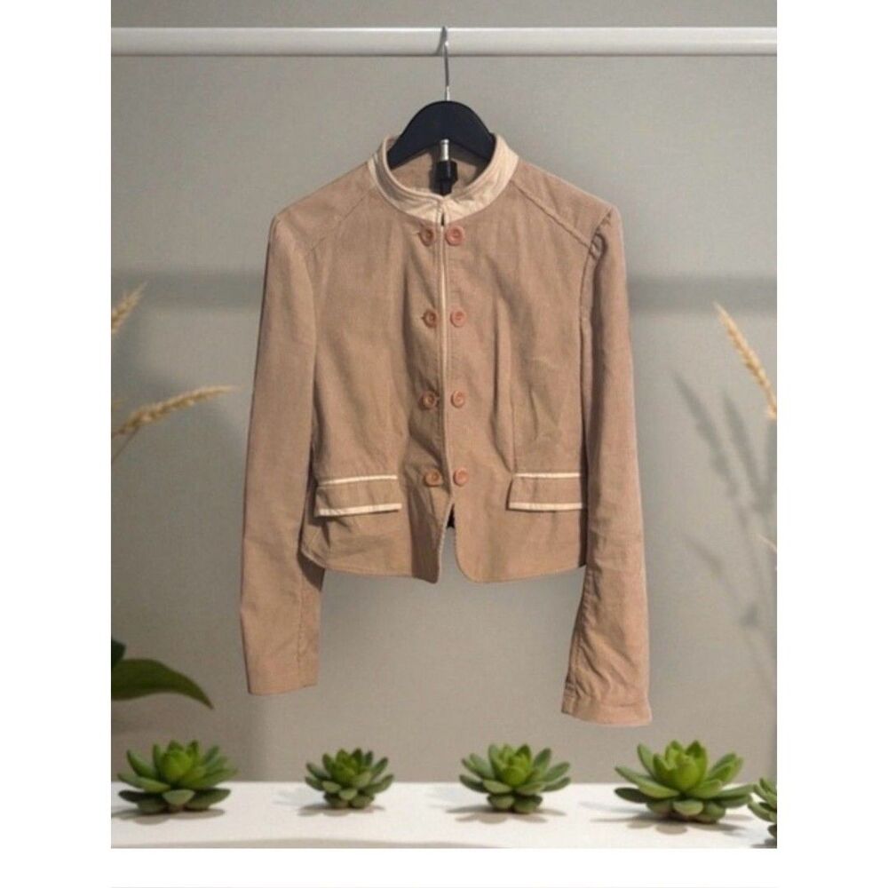 Vintage See By Chloe Beige Blazer with Button Accents - Picture 6 of 6